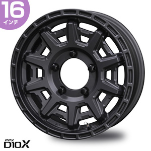 〔4本セット〕PPX D10X 16インチ 5.5J 22 5-139.7 マットダークガンメタリック ホイール4本 AME 共豊 ジムニー