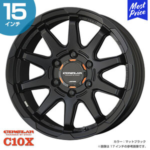 〔4本セット〕CIRCLAR サーキュラー C10X シーテンエックス 15インチ 6.0J 33 6-139.7 ホイール4本 AME 共豊 ハイエース