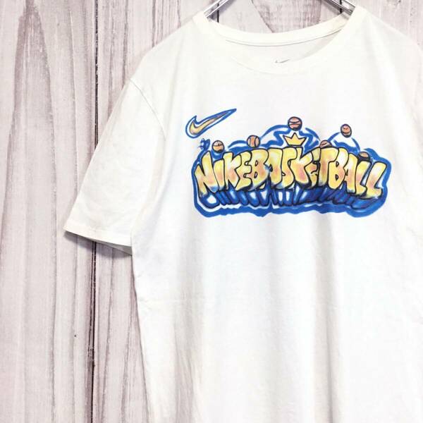 【ナイキ 半袖プリントTシャツ】レア！NBA ケビン・デュラント イラスト L NIKE 古着 [230503-033]