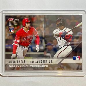 [#AW-3J] 大谷翔平 アクーニャJr. 2018 新人王 topps now ルーキーカード(RC) 日本語版