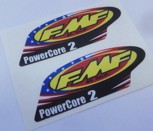 FMF power Core サイレンサー ステッカー パワーコア2 デカール 2枚セット