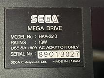 SEGA MEGA DRIVE セガ メガドライブ 16-BIT HAA-2502 ゲーム機 動作未確認　(100s)_画像9