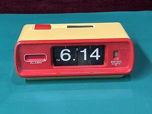 SEIKO セイコー パタパタ時計 目覚まし時計 QN 423R 電池式 (60s)