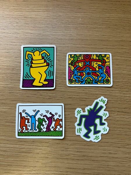 キースヘリング Keith Haring ステッカー 4枚 ポップアート