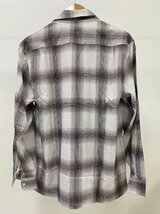 美品 WACKO MARIA 23SS CHECK OPEN COLLAR SHIRT レーヨン　オープンカラー　オンブレチェックシャツ サイズ 3_画像2