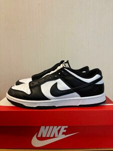 NIKE DUNK LOW RETRO WHITE/BLACK 27.5cm パンダ