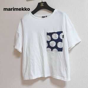 【美品】UNIQLO×マリメッコ 半袖Tシャツ ホワイト　ゆったりMサイズ