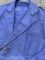 【1940s】Le Fortex French Blue Thin Twill　フレンチワークジャケット　フレンチヴィンテージ　_画像4