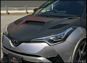 エルフォード C-HR NGX50 ZYX10 軽量エアロボンネット タイプ1 FRP/ゲルコート仕上げ 未塗装 Elford エアロスタイル