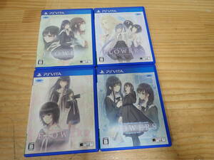 k12e FLOWERS summer .* autumn .* winter . together 4 pcs set PS Vita