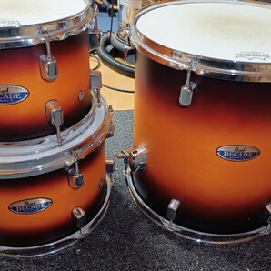 Pearl パール DECADE MAPLE 4点セット メイプルシェル 18インチバスドラムキットの画像6