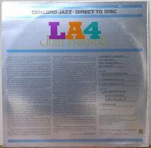 LA4 / JUST FRIENDS CONCORD JAZZ CJD-1001 US盤 LPレコード_画像2