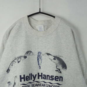 C123/Helly Hansen/ヘリーハンセン/90S/スウェットシャツ/トレーナー/アッシュ/動物柄/メンズ/Lサイズの画像2