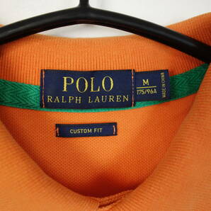 C225/POLO Ralph Lauren/ポロラルフローレン/半袖ポロシャツ/PIQUE/ピケシャツ/オレンジ/メンズ/Mサイズの画像3