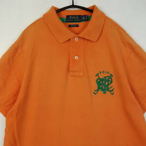 C225/POLO Ralph Lauren/ポロラルフローレン/半袖ポロシャツ/PIQUE/ピケシャツ/オレンジ/メンズ/Mサイズの画像2