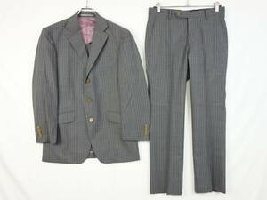 C472/VISARUNO/bi The runo/ new goods unused / made in Japan / stripe /WHITE LABEL/ jacket / pants / men's / jacket M pants 76/ top and bottom set / suit 