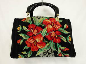 C820/FEILER/ Feiler / pie ru handbag / hibiscus pattern / lady's 