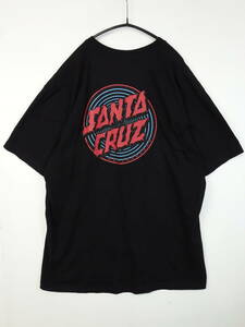 C203/SANTA CRUZ/サンタクルズ/スケボー/半袖Tシャツ/ロゴ/ブラック/メンズ/XLサイズ