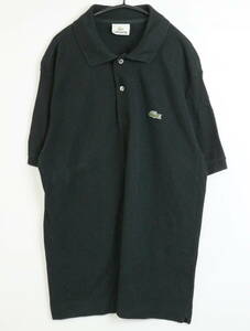 C190/LACOSTE/ラコステ/日本製/半袖ポロシャツ/メンズ/4サイズ/ブラック/ピケシャツ/PIQUE/