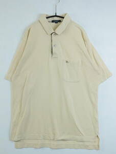 C367/Burberry london/ Burberry London / cotton polo-shirt with short sleeves / yellow group / men's /M size 