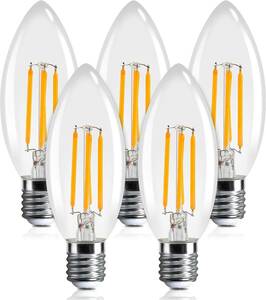 4W Tengyuand Led Bulb люстра лампочка E17 40W Эквивалент 4W C35 Цвет лампочки 2700 тыс.