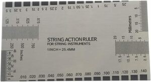 YFFSFDC ストリングアクションルーラー 弦 フレット サドル ナット 高さ調整用 ギターの弦の高さの測定尺 ギターはガイドを