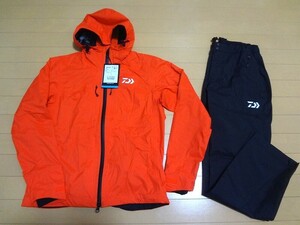 ダイワ レインマックス ハイブリッドレインスーツ DR-3322 オレンジ／WMサイズ（新品／女性用） 