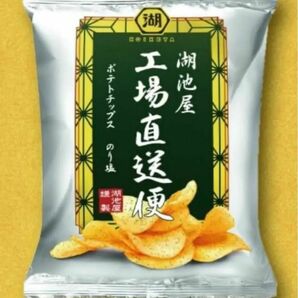 湖池屋　工場直送便　ポテトチップス のり塩味80g 1袋　