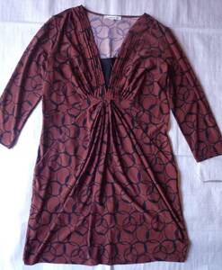 ローラアシュレイ◇長袖ワンピース★USA10★EUR40★ＸＬ★１３号くらい★大きいサイズ★LAURA ASHLEY