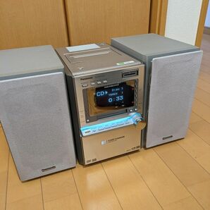 Panasonic DVD内蔵カセット付MDミニコンポ SA-PM910DVD　ジャンク