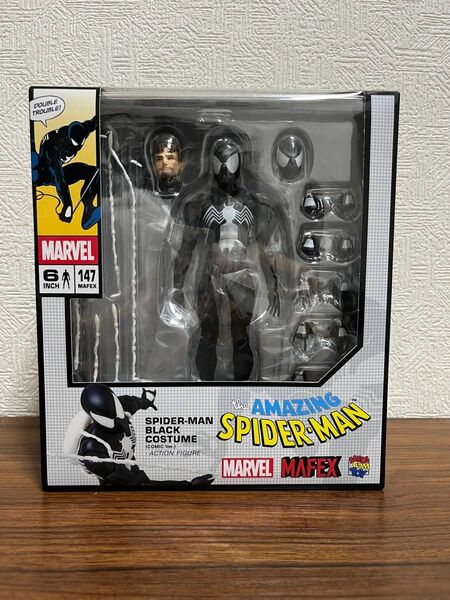 MAFEX スパイダーマン ブラック コスチューム COMIC Ver. マフェックス