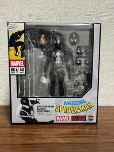 MAFEX スパイダーマン ブラック コスチューム COMIC Ver. マフェックス 