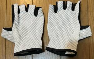 isadore Short finger glove white size L free shipping 