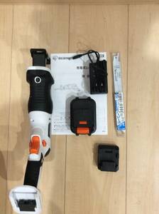  Iris o-yama rechargeable reciprocating engine so- battery * charger complete set * unused blade 1 pcs operation verification settled secondhand goods postage included 