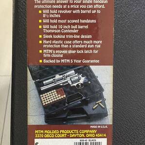 送料無料 4個 実銃用 MTM アメリカ製 ハード ガンケース ハードケース ハンドガンケース handgun case Caja para Revolver 807-40 808-40の画像7