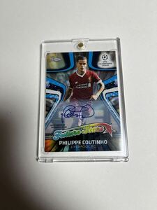 コウチーニョ LIVERPOOL TOPPS CHROME UEFA CHAMPIONS LEAGUE SOCCER Future Stars AUTOGRAPH 直筆サイン リバプール リヴァプール