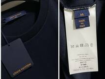 定価162,800円LOUIS VUITTON ルイヴィトン/シグネチャー3D ポケットモノグラム ピケコットン Dark Blue Tシャツ MADEinITALY_画像9