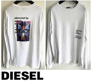 定価15,400円DIESELディーゼルT-JUST-LS-A30グラフィックデジタルプリントロンTシャツjoggKROOLEYprojectグレンマーティンス