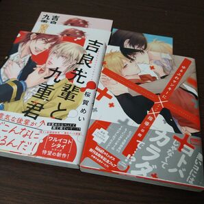 BLマンガ2冊セット「吉良先輩と九重君」 (書籍) [芳文社]「ゆるふわヤンキーに××指導」