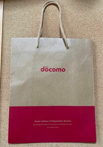 docomo 紙袋　ショッパー　ショップ袋　クラフト