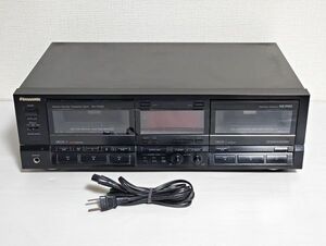 ダブルカセットデッキ パナソニック RS-TR355 Panasonic ステレオ テープ再生確認済み 動作品(100)