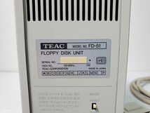 フロッピーディスクドライブ PC-98用 TEAC FD-51 5インチ 2DD 2HD 外付FDドライブ 通電確認済み(80)_画像6