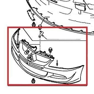 ★三菱純正新品★ランサー エボリューション 8 CT9A フロント バンパー 未塗装
