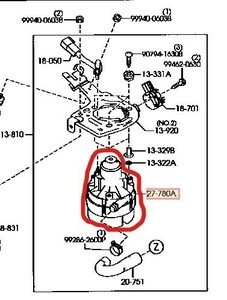 ★マツダ純正新品★ RX-8 SE3P 後期 エアポンプ 本体 前期流用可 13B