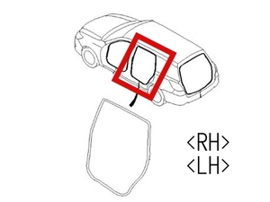 ★スバル純正新品★エクシーガ ウェザーストリップ ボディサイド リア 左右セット ウェザトリップ リフレッシュ