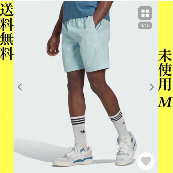 アディダスオリジナルス ハーフパンツ ショートパンツ サックス M 未使用