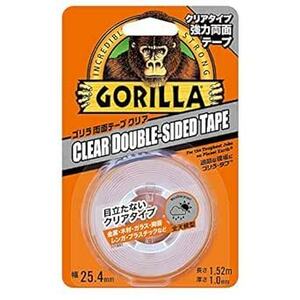 KURE(呉工業) Gorilla Glue ゴリラ強力両面テープ クリア 25.4mm×1.52