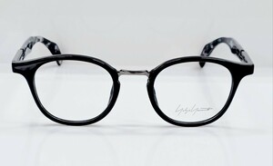 ヨウジヤマモト YOHJI YAMAMOTO メガネ 眼鏡 19-0075①ブラック 47□22-145 フルリム ケース付 未使用 日本製