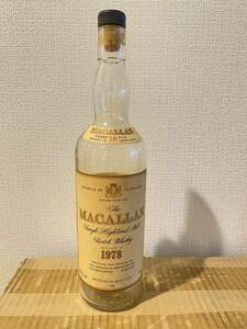 MACALLAN マッカラン 18年　1978 空瓶　空き瓶　空箱