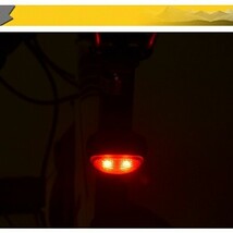 自転車テールライト テールランプ ソーラー 充電式 リアライト 自転車ソーラー電気 LED 反射板 赤色燈 太陽光 充電不要 電池不要 送料無料_画像10